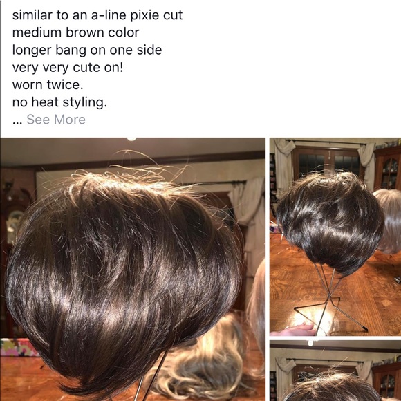 A-Line Pixie Cut Synthetic Wig - Picture 2 of 2